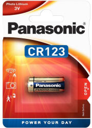 Panasonic CR123 3V lítium fotóelem 1db/csomag (CR-123AL/1BP SMART) - securezone