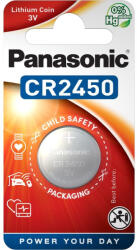 Panasonic CR2450 3V lítium gombelem 1db/csomag (CR-2450EL/1B)
