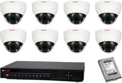  8 vari. dome kamerás HDCVI CP PLUS rendszer - securezone