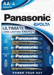 Panasonic EVOLTA LR6EGE/4BP 1, 5V AA/ceruza szupertartós alkáli elem 4 db/csomag (LR6EGE/4BP)