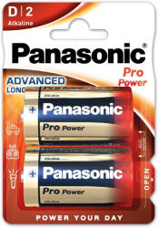 Panasonic LR20PPG/2BP 1, 5V D/góliát tartós alkáli elem 2 db/csomag (LR20PPG/2BP) - securezone