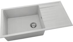 FAT Chiuvetă bucătărie fatgranit 1 cuvă FAT Avangard 230 49x95 cm cu picurător Light Grey reversibilă (230-1005) Chiuveta