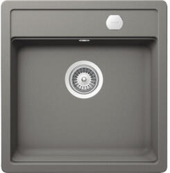 SCHOCK Chiuvetă bucătărie cristadur 1 cuvă Schock Mono N-100S 51x49 cm fără picurător Silverstone (MONN100SSILVSA) Chiuveta