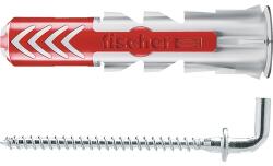 Fischer Befestigungssysteme Dibluri plastic cu cârlig Fischer DuoPower 5x25 mm, 8 bucăți (535008)