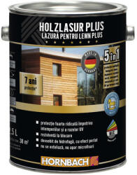Hornbach Lazură pentru lemn Hornbach Plus gri antracit 2, 5 l (500302)