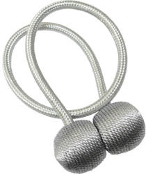 Gardinia Legătoare draperie Gardinia Flex-S cu magnet, argintiu, 48 cm, set 2 buc (36460)