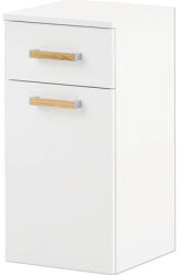 Möbelpartner Dulap baie pe sol 30x67 cm PAL alb Duo 330 1 ușă batantă 1 sertar (146585)