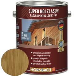 Hornbach Lazură pentru lemn 3 în 1 Hornbach Super Holzlasur stejar 2, 5 l (500239)