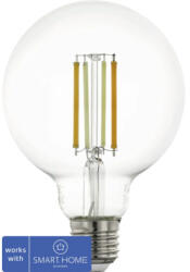 EGLO crosslink. z Bec LED variabil Eglo Crosslink E27 6W 806 lumeni, glob clar G95, Bluetooth (113078)