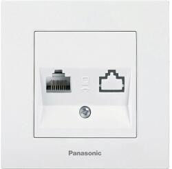 Panasonic Priză date RJ45 simplă Panasonic Karre Plus, alb, incl. ramă (P-KPCAL1.5)
