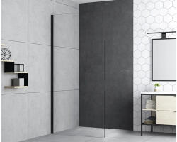 form&style Duș Walk In form&style MODENA, 90x195 cm, sticlă transparentă, profil negru mat (K282CB)