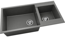 FAT Chiuvetă bucătărie fatgranit 2 cuve FAT Avangard 235 49x95 cm fără picurător Basalt reversibilă (235-1011) Chiuveta