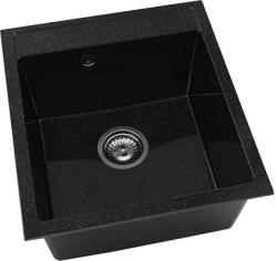 FAT Chiuvetă bucătărie granixit 1 cuvă FAT Avangard 224 51x46 cm fără picurător Galaxy Black (224-422) Chiuveta