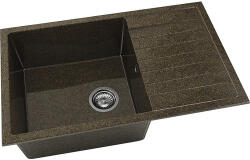 FAT Chiuvetă bucătărie granixit 1 cuvă FAT Avangard 228 49x80 cm cu picurător Sandstone reversibilă (228-349) Chiuveta