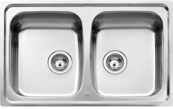 Teka Chiuvetă bucătărie inox 2 cuve Teka UNIVERSO 79x50 cm fără picurător (115040011) Chiuveta
