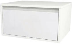 Devo Dulap bază lavoar baie suspendat Devo Cristal 2.0 60x32 cm PAL alb sertar cu închidere lentă (PO2-SU1S60x32-P36)