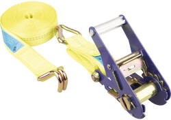 Mamutec Set chingi de fixare cu clichet & cârlig Mamutec 35mm x 6m, max. 2500kg, galben, 2 piese (7003026-252)
