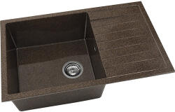 FAT Chiuvetă bucătărie granixit 1 cuvă FAT Avangard 228 49x80 cm cu picurător Nutshell reversibilă (228-339) Chiuveta