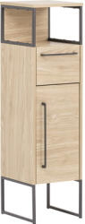 Möbelpartner Dulap baie pe sol 30x112, 5 cm PAL stejar deschis Limone 300 1 ușă batantă 1 sertar (150013)