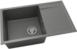 FAT Chiuvetă bucătărie fatgranit 1 cuvă FAT Avangard 228 49x80 cm cu picurător Basalt reversibilă (228-1011) Chiuveta