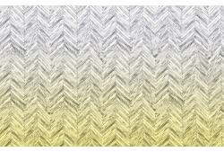 Komar Fototapet vlies 6000C-VD4 Infinity Herringbone galben 400x250 cm (6000C-VD4)
