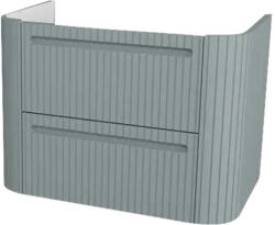Devo Dulap bază lavoar baie suspendat Devo Gloria 2.0 70x50 cm MDF verde striat sertar cu închidere lentă (GL2-SU2S70-2-F72)