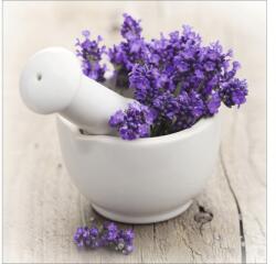 Pure Living Tablou sticlă Pure Living Lovely Lavender III 30x30 cm (GLA730A)