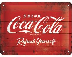 Nostalgic-Art Tablou metalic decorativ Nostalgic-Art Coca-Cola Logo 15x20 cm (26173)