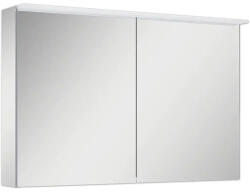 Jungborn Dulap baie cu oglindă Jungborn 100x63 cm PAL gri 2 uşi iluminare LED (904665)