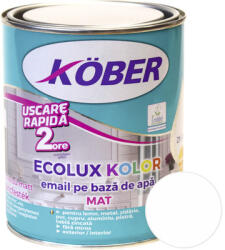 KÖBER Email mat pe bază de apă Ecolux Kolor Köber alb 0, 6 l (V82101KM-C0.6L)