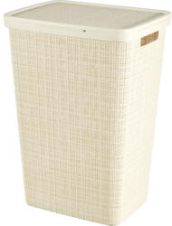 Curver Coș de rufe Curver Jute cu capac, aspect iută, 58L, bej (245976)