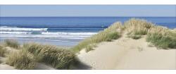 Pure Living Tablou sticlă Pure Living Footprints In The Sand 50x125 cm (GLA1217O)