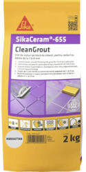 Sika Chit pentru rosturi Sika Ceram Clean Grout 655 Manhattan 2 kg (700971)