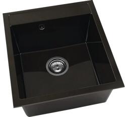 FAT Chiuvetă bucătărie marmură compozită 1 cuvă FAT Avangard 224 51x46 cm fără picurător Venge Dark (224-18) Chiuveta