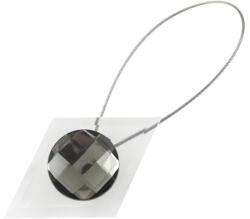 Mendola Magnet decorativ Mendola Crystal pentru perdea - cu fir metalic de fixare, gri (246-CRYSTAL-06)