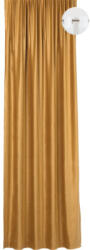 Mendola Draperie semiopacă cu inele Mendola Castellano uni galben muștar 140x245 cm (10-237CAST-08-I002)