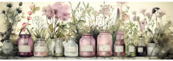 The Wall Tablou canvas The Wall Watercolor Flowers 50x150 cm (53777)