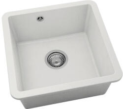 FAT Chiuvetă bucătărie fatgranit 1 cuvă FAT Avangard 222 46x46 cm fără picurător Pure White (222-1000) Chiuveta