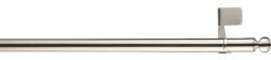 my deco Bară vitraj cilindrică fit-ball aspect inox 80-110 cm (65417) Suport draperie