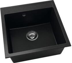 FAT Chiuvetă bucătărie fatgranit 1 cuvă FAT Avangard 225 51x51 cm fără picurător Black Metallic (225-1008) Chiuveta