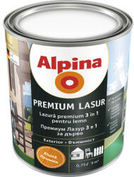 Alpina Lazură premium pentru lemn Alpina alun 0, 75 l (900690)