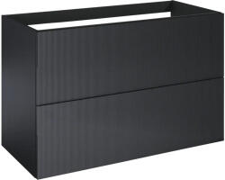 Jungborn Dulap bază lavoar baie suspendat Jungborn NONUS 100 cm PAL negru mat 2 sertare (168746)
