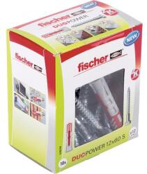 Fischer Befestigungssysteme Set dibluri nylon cu șurub Fischer Duopower 12x60 mm, 10 bucăți (538258)