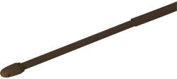 my deco Bară vitraj extensibilă, plată, maro 80-150 cm, set 2 buc (60019) Suport draperie