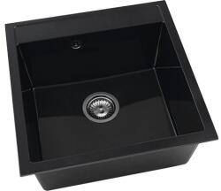 FAT Chiuvetă bucătărie marmură compozită 1 cuvă FAT Avangard 224 51x46 cm fără picurător Granit negru (224-12) Chiuveta