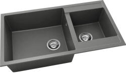 FAT Chiuvetă bucătărie fatgranit 2 cuve FAT Avangard 234 49x90 cm fără picurător Basalt reversibilă (234-1011) Chiuveta