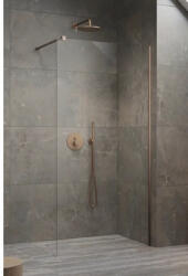 Radaway Duș Walk In Radaway Modo New II, 100x200 cm, sticlă securizată transparentă, profil cupru periat (389104-93-01)