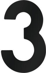 Meister Număr casă „3 pentru poartă/ușă, oțel inoxidabil negru (424627)