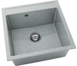 FAT Chiuvetă bucătărie granixit 1 cuvă FAT Avangard 225 51x51 cm fără picurător Platina (225-259) Chiuveta