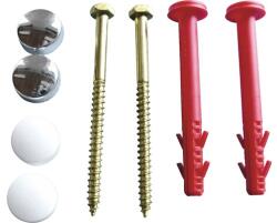 Tox Dübel Set de fixare WC cu șaibă & capac Tox Dübel set 8 piese (48077)